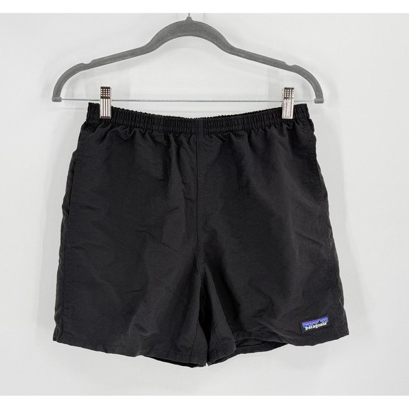 Patagonia Other - Patagonia Baggies Shorts Mens Small Black NetPlus Recycled Nylon 5 Inch Inseam